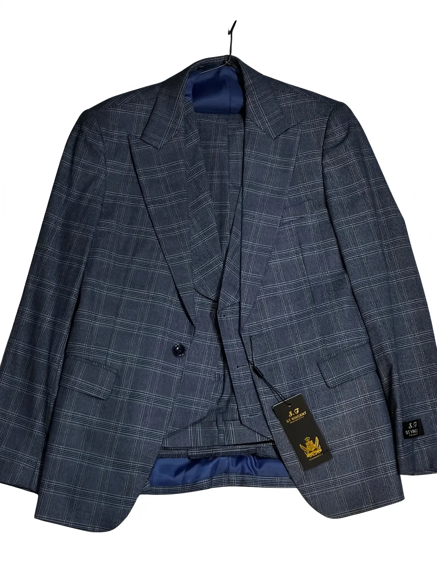 Slate Blue Three Piece